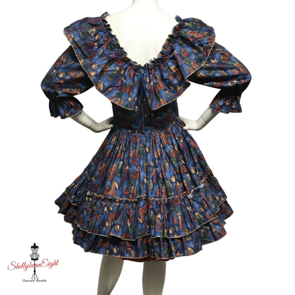 VTG Western Square Dance Circle Skirt Dress M 8 - Picture 12 of 14